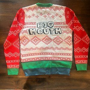 Mens Netflix's Big Mouth Christmas sweater- Size L